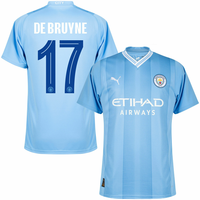 Camisa Puma Manchester City Pré-Jogo 2023/24 Masculina Azul