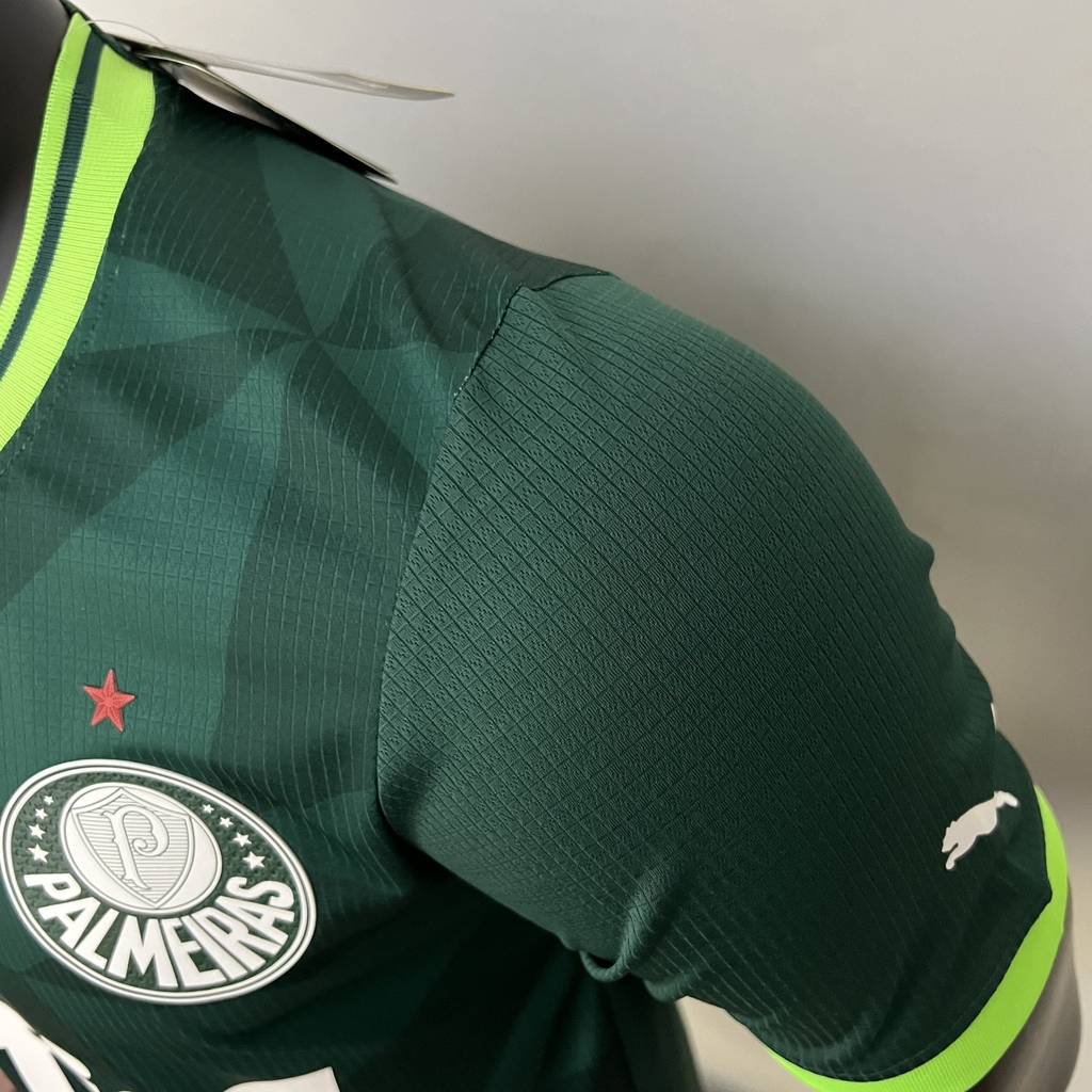 Camisa Puma Palmeiras I 2023-2024 Jogador Masculina - Verde