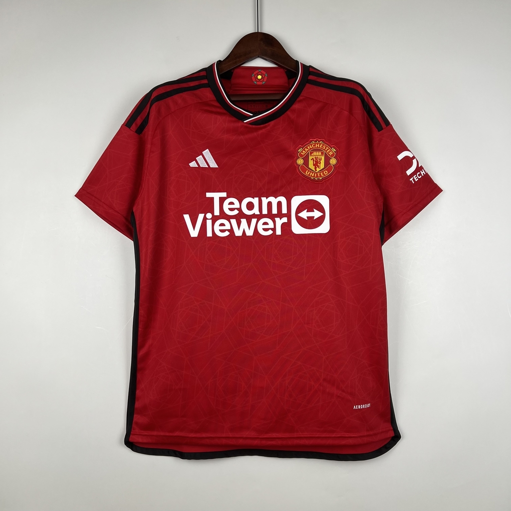Camisa Adidas Manchester United 2023-2024 Torcedor Masculino - Vermelh