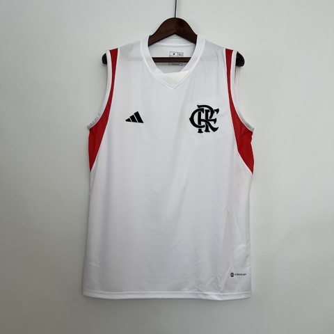 Regata Flamengo 23/24 Torcedor Adidas Masculina - Branca