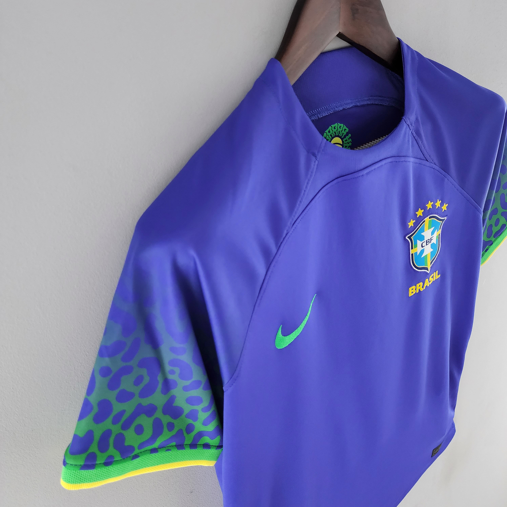 Camisa Seleção Brasileira II 2022 Torcedor Feminina - Azul