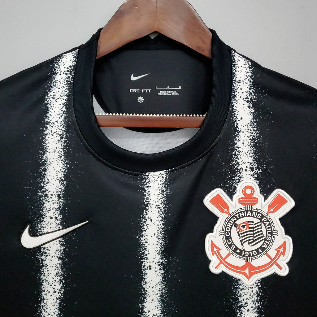 Camisa Corinthians II 21/22 Torcedor Nike Masculina - Preta