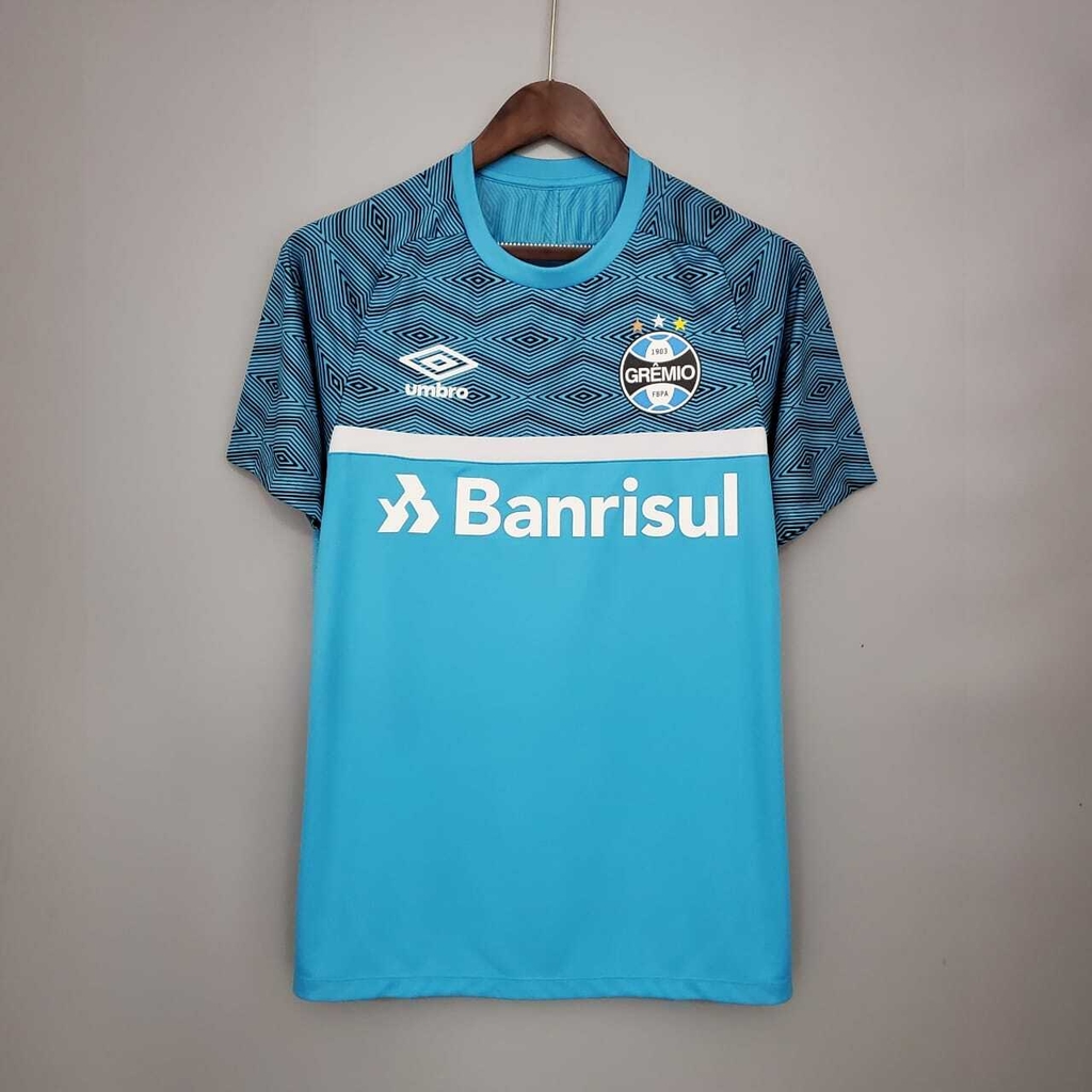Camisa Grêmio - Umbro - Treino - 2021/22 - Masculina - Cor : Azul