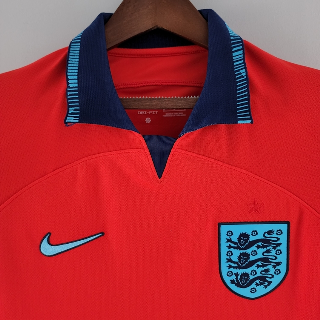 Camisa Seleção da Inglaterra Away 22/23 Nike Masculina - Vermelha