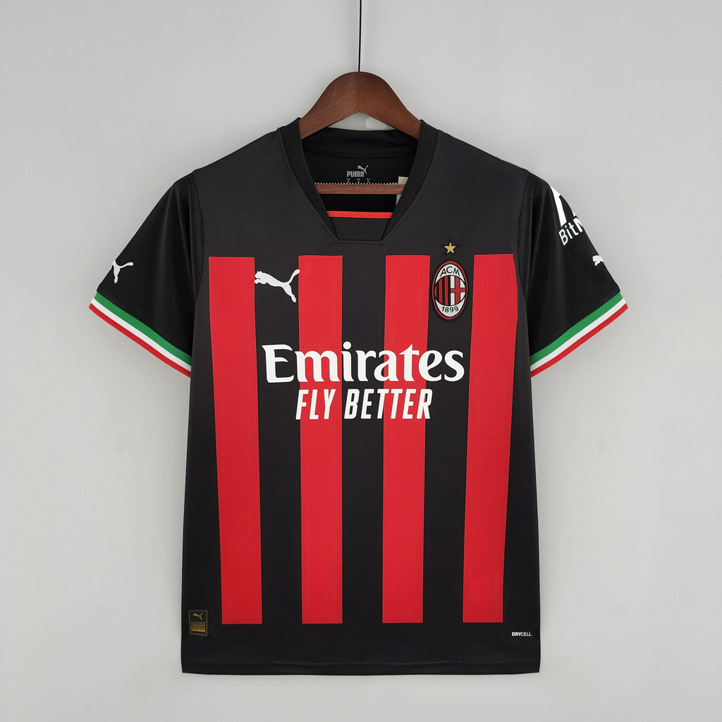 CAMISA AC MILAN 2023, UNIFORME PRÉ-JOGO, DRY CELL