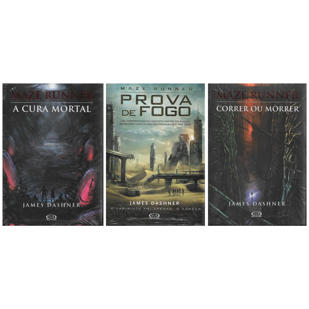 COMBO - Maze Runner - Prova de Fogo - Correr ou morrer - A cura