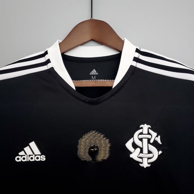 Camisa Internacional Excelência Negra 21/22 Torcedor Adidas Feminina -  Preta