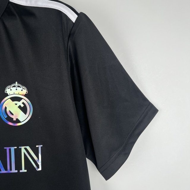Camisa Real Madrid x Balmain - Refletiva Preta 2023/24