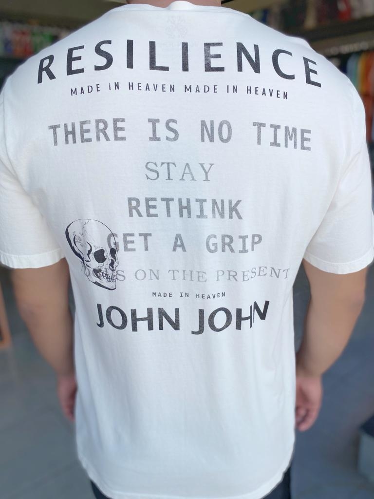 Camiseta John John Logo Azul