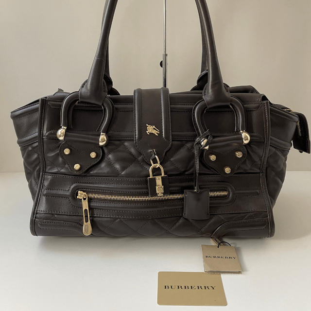 Bolsa Burberry Manor Marrom