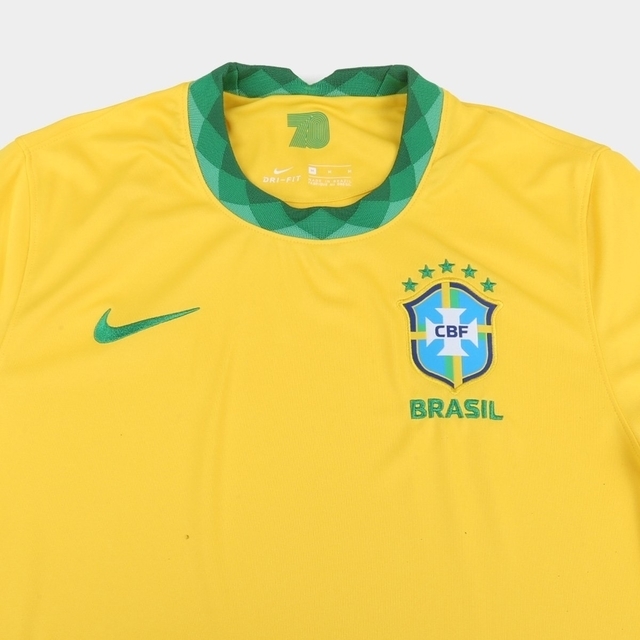 Camisa Seleção Brasil I 20/21 Torcedor Nike Masculina - Amarelo e Verde