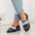 Mocasín de cuero negro