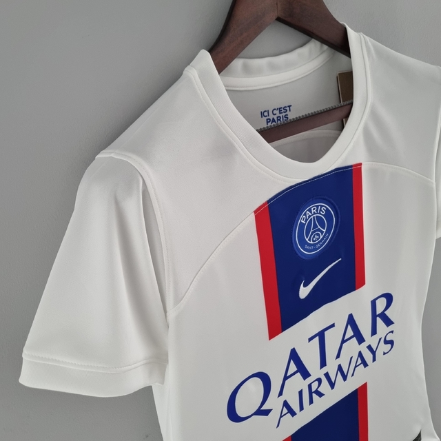 Camisa Paris Saint Germain - PSG III 22/23 Torcedor Nike Feminina - Branca