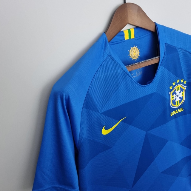 Camisa Retrô 2018 Seleção Brasileira II Nike - Masculina - Azul