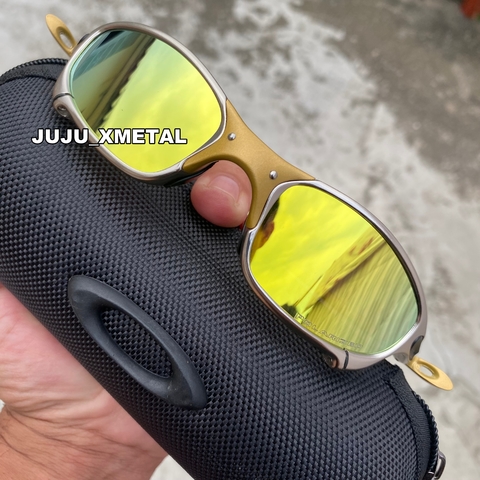 Óculos de Sol Oakley Juliet X-Metal Lentes Dourada 24k + Estojo