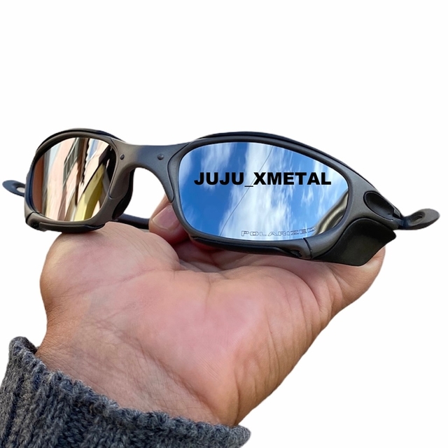 Óculos de Sol Oakley Juliet X-Metal Lentes Prata Liquid Metal Polariz