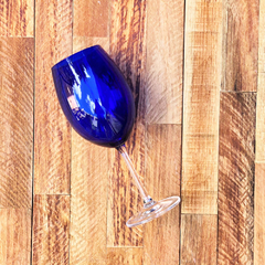 Taça Para Água De Vidro 400ml Azul - comprar online