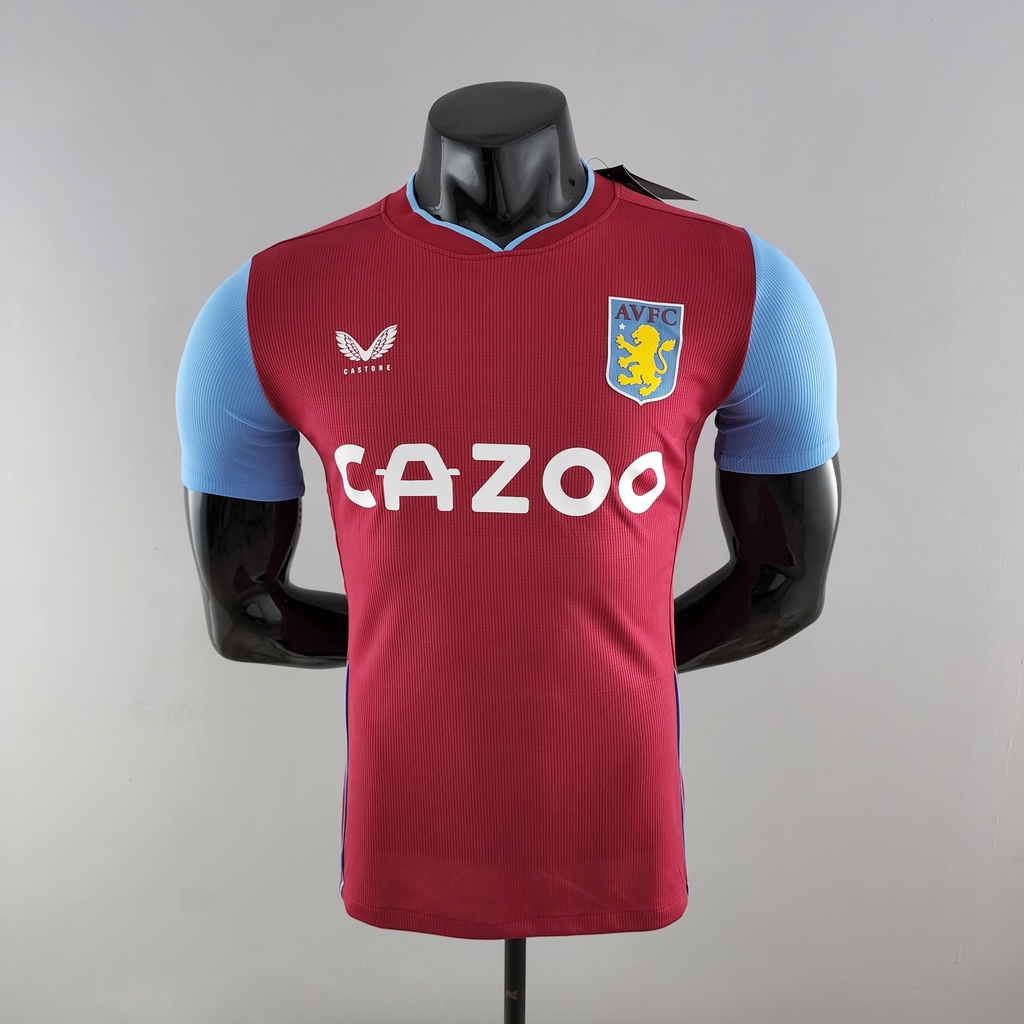 Camisa de Time-Aston Villa-Versão Jogador-Melhor Qualidade-Menor Pre