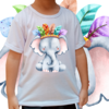 Camiseta infantil elefante xamã