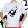 Camiseta Unissex - Lobo Luar - Desenhista Cintia Fernandes