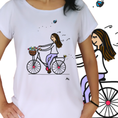 Babylook - Passeio de bicicleta- Desenhista Camila Rolfhs