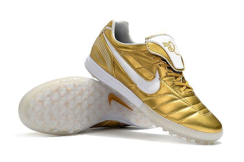 Chuteira NIKE Tiempo Legend 7 Academy Futsal R10 Branco/Dourado