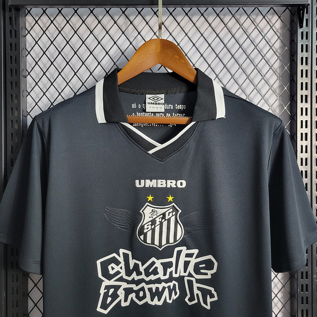 Camisa Santos Edição Comemorativa Charlie Brown Jr. Preta 22-23