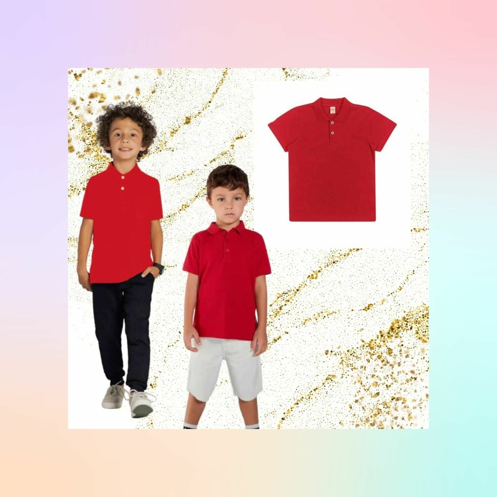 Camiseta Infantil Nuvem Vermelha - Preta