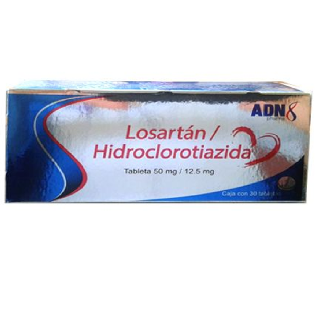 Losartan hidroclorotiazida 50 12 5mg tab c 30 adn 