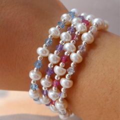 JKB1108 - PULSERA DE PLATA 925 CON PIEDRA
