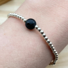 JKB1141 - PULSERA DE PLATA 925 CON PIEDRA