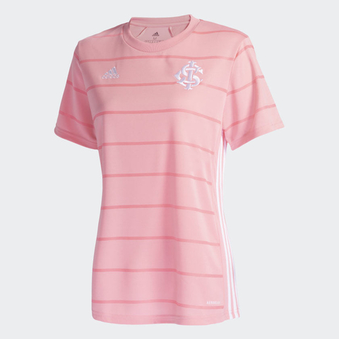 Camisa Baby Look Feminina Rosa Internacional Licenciada