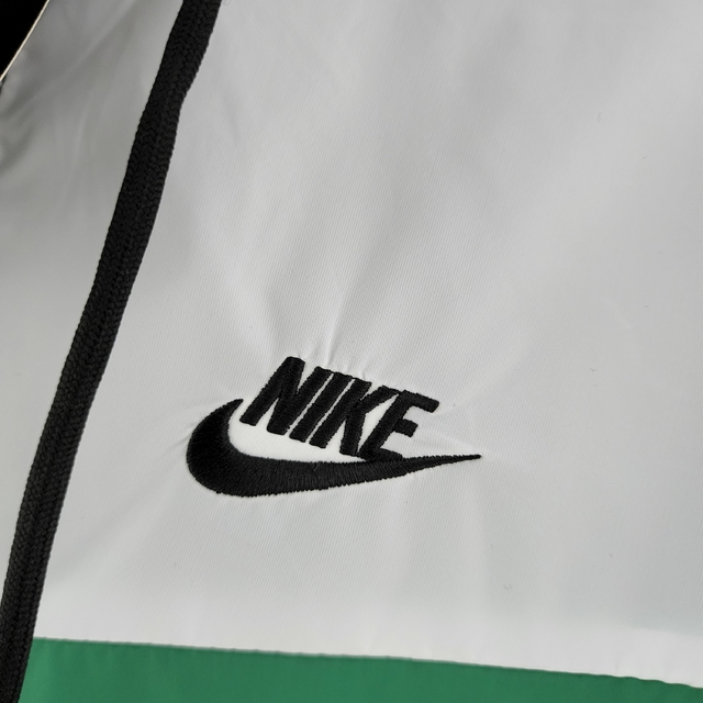 Corta Vento Nike Swoosh - Just do It - Preta, Verde e Branca