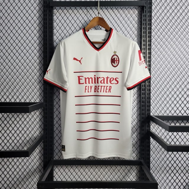 Camisa AC Milan Home 22/23 Puma Masculina - Vermelha e Preta