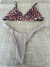 Conjunto Top Tulipa e calcinha Ipê - Animal Print e Gold