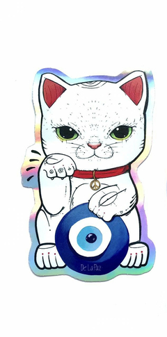 Sticker Lucky Cat chico - comprar online