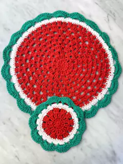 Set sandía crochet - comprar online