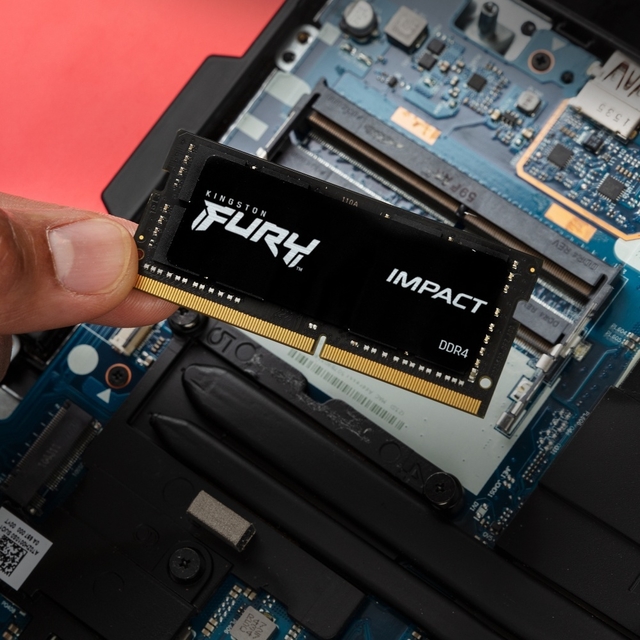 Memoria RAM Kingston FURY Impact Black DDR4, 3200MHz, 16GB, CL20, SO-DIMM,  XMP