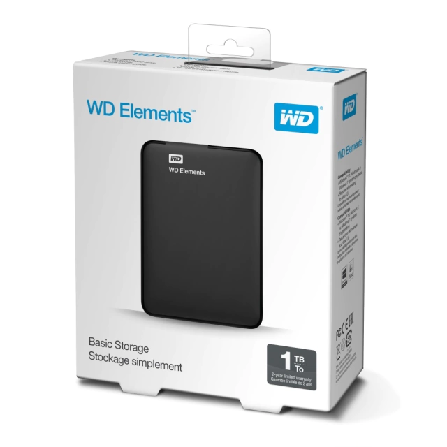 legislación medida Autor Disco Duro Externo Western Digital WD Elements Portátil 2.5'', 1TB, USB  3.0, Negro - para Mac/PC