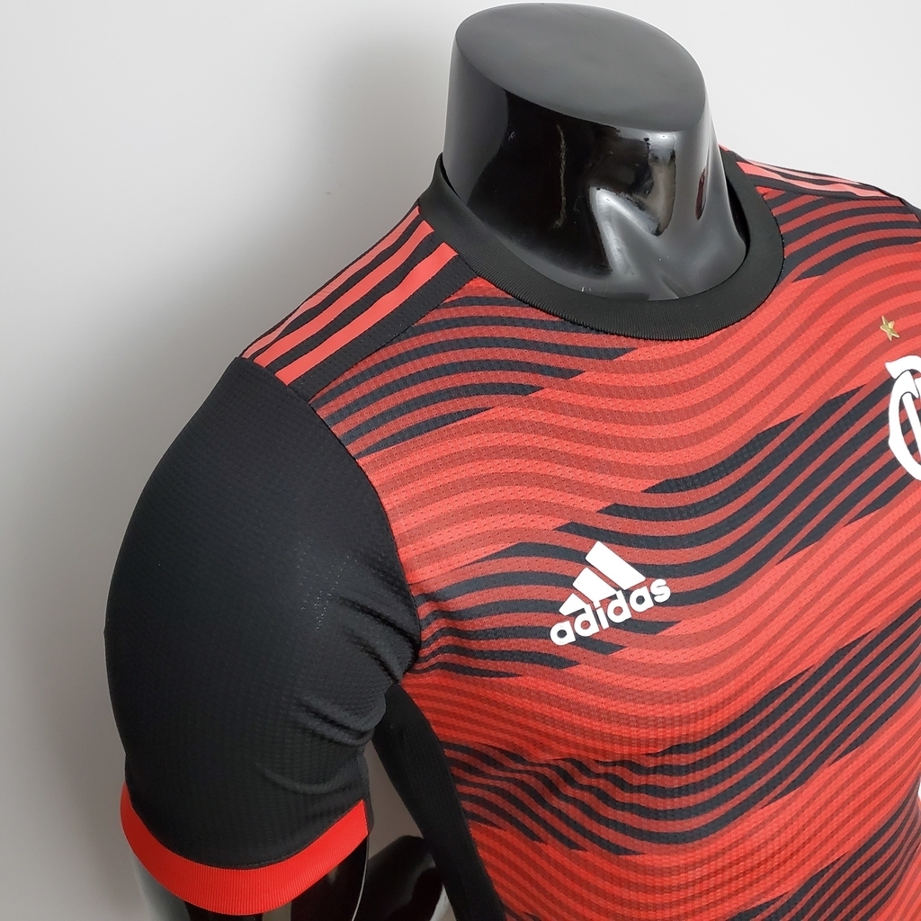 Camisa do Flamengo Original Masculina Listrada Braziline FC - Vermelho