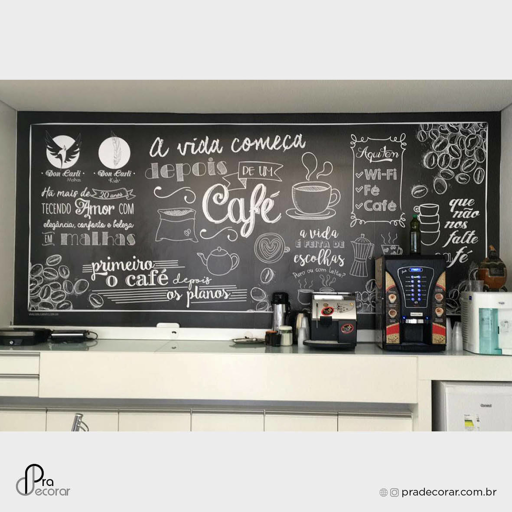 Papel De Parede Adesivo, Chalkboard Na Parede