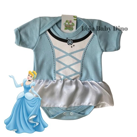 Disney Pacote com 5 bodies para meninas recém-nascidas com rapunzel princesa  Ariel Tiana Jasmine Branca de Neve, Multi, recem nascido