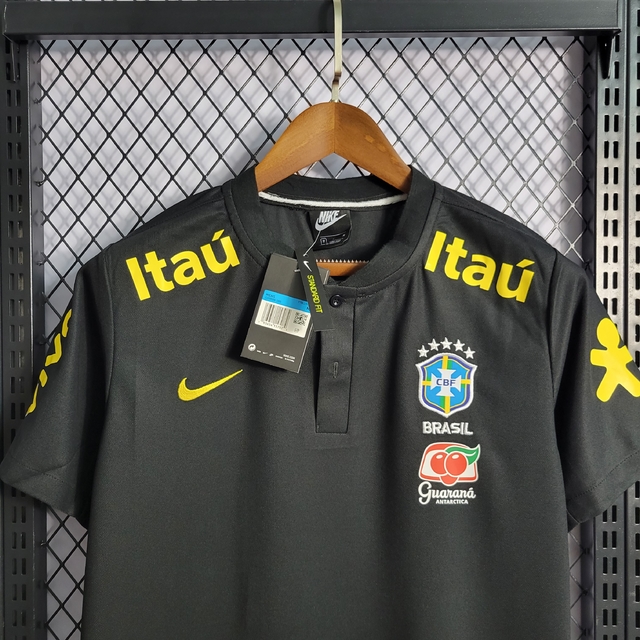 Camisa Brasil treino 2021/22 Preta - GM SPORTS