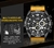 Relógios Esportivo de luxo NAVIFORCE Pulseira de silicone militar impermeável cronógrafo quartzo - Mimi Marcas
