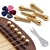 Kit Acessorios para Guitarra ( palhetas - afinador cordas 3 em - cordas - pinos de ponte - dedeiras - capotraste