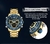 Relógios Esportivo NAVIFORCE Luxo Original Quartzo Digital Analógico de Pulso Pulseira de Aço Inoxidável - Mimi Marcas