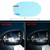 2 Pçs Filme Transparente à Prova de Chuva para Carro Espelho Retrovisor Protetor Antiembaçamento Filme à prova D'Água Auto Adesivo Acessórios 100x145mm - Mimi Marcas