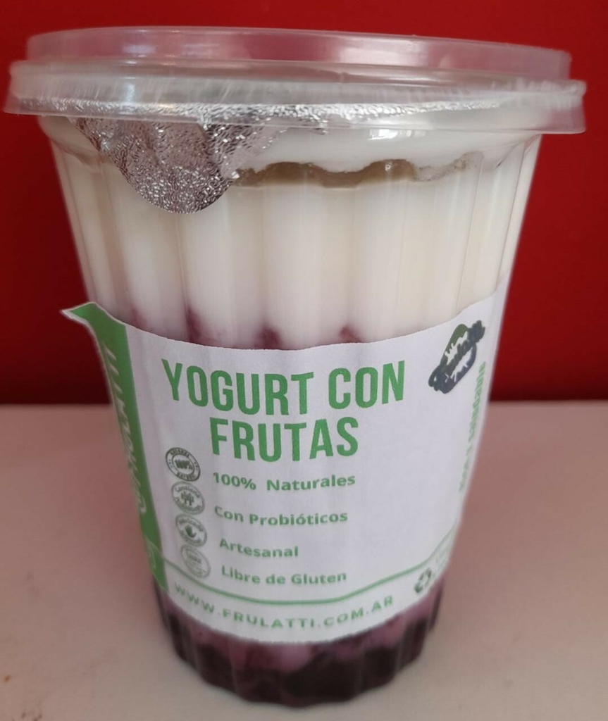 Yogurt Natural Stevia y Frutos Rojos 340 g.