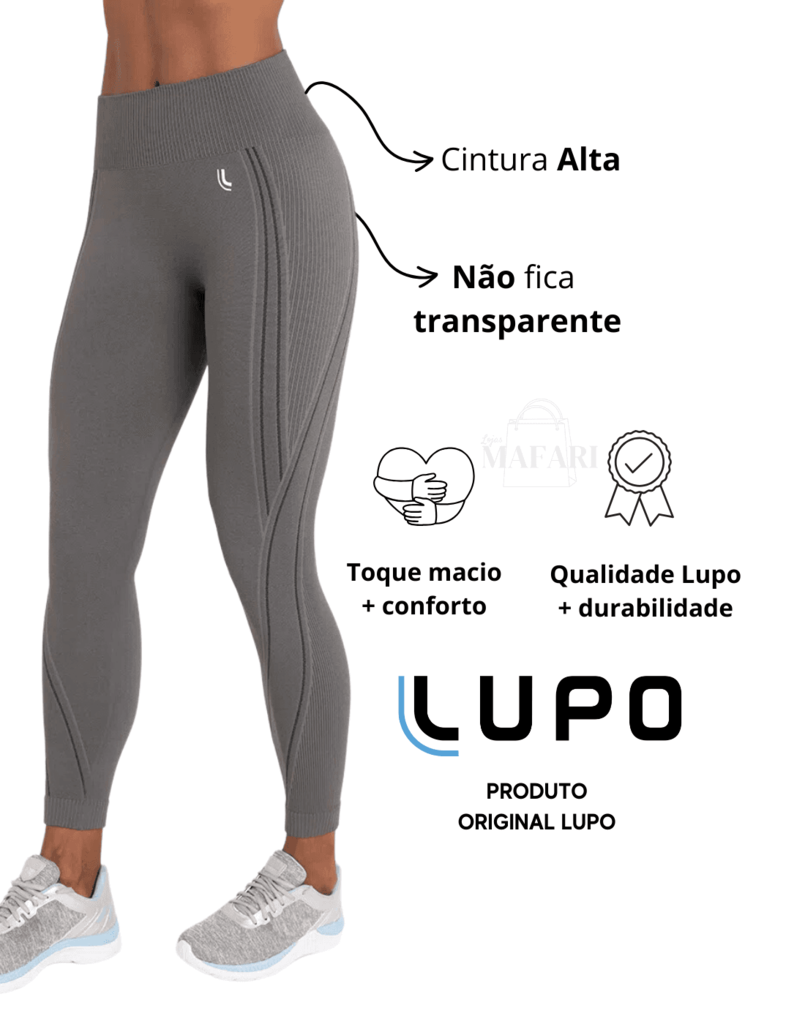 Calça Legging Lupo Academia Grossa Cintura Alta 71053