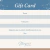 GIFT CARD